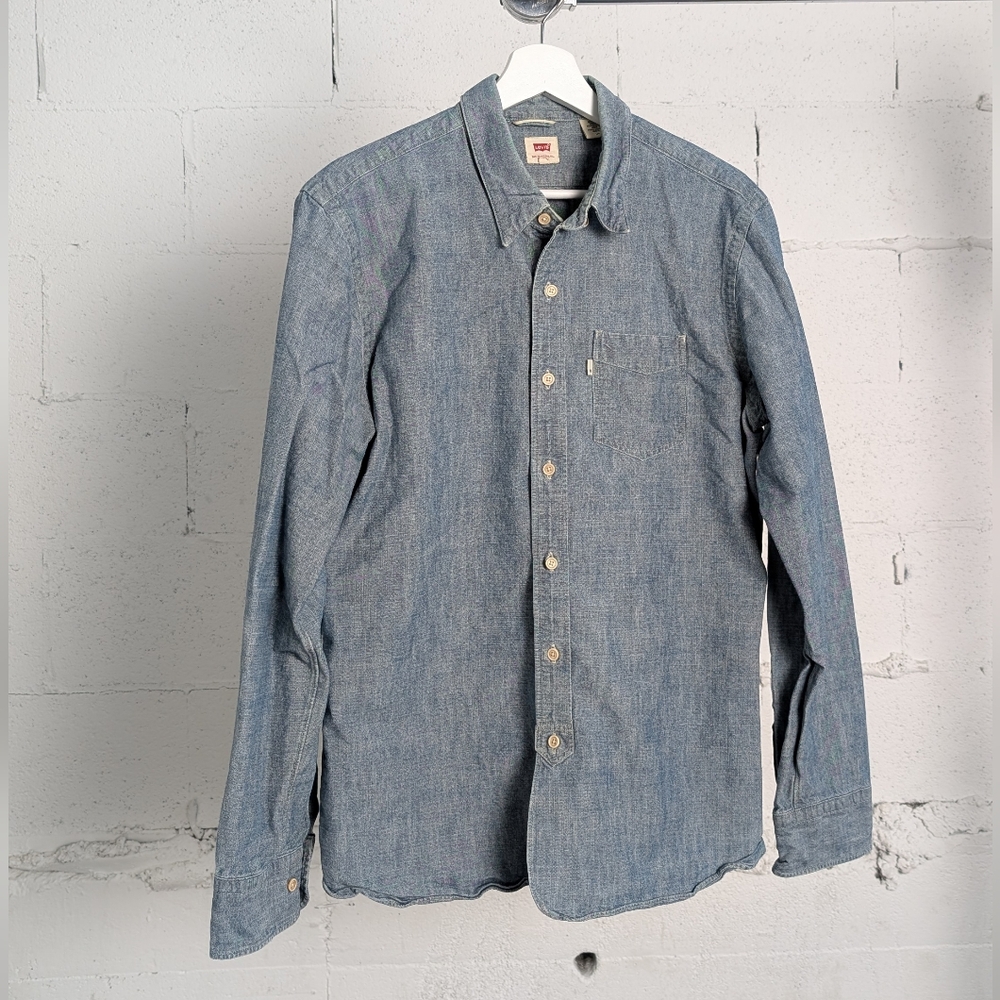 Levis Japanese Selvedge Chambray Work Shirt Men’s Large